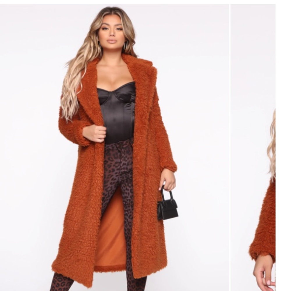 NEW Long teddy coat